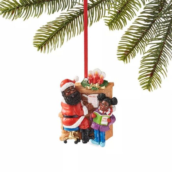 HOLIDAY LANE Santa's Favorites Piano-Playing Santa Ornament - Picture 1 of 1